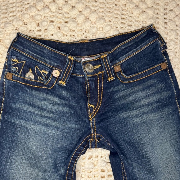 True Religion Julie Womens Size 27 Blue Straight Leg Jeans - Picture 7 of 11